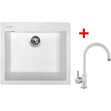 

Sinks Cube 560 Milk + Vitalia GR
