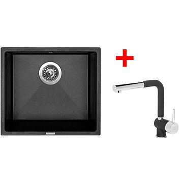 

Sinks Frame 457 Metalblack + Mix 3 P GR