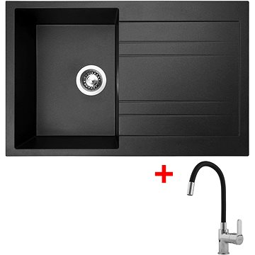 

Sinks Grande 800 Metalblack + Flexia