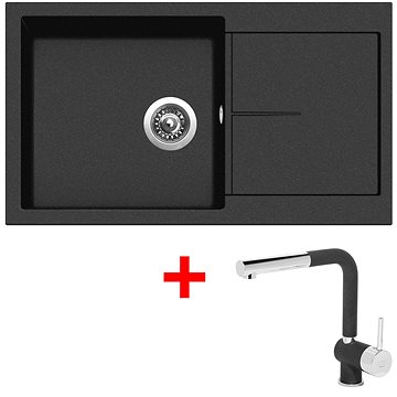

Sinks Infinity 860 Metalblack + Mix 3 P GR