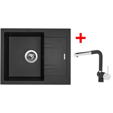 

Sinks Linea 600 Metalblack + Mix 3 P GR