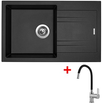 

Sinks Linea 780 Metalblack + Flexia