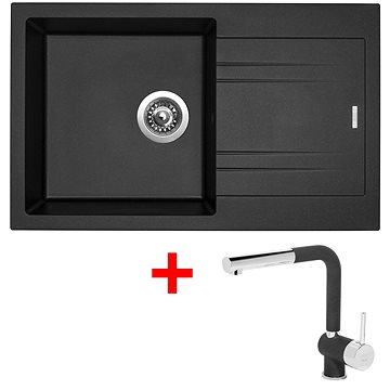 

Sinks Linea 780 Metalblack + Mix 3 P GR