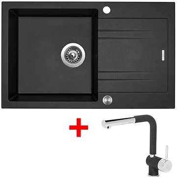

Sinks Linea 780 XC Metalblack + Mix 3 P GR