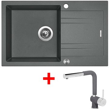 

Sinks Linea 780 XC Titanium + Mix 3 P GR