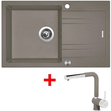 

Sinks Linea 780 XC Truffle + Mix 3 P GR
