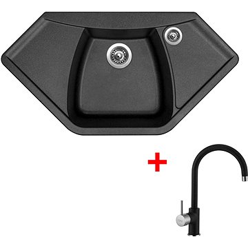 

Sinks Naiky 980 Metalblack + Vitalia GR