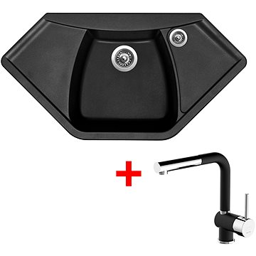 

Sinks Naiky 980 Pureblack + Mix 3 P GR