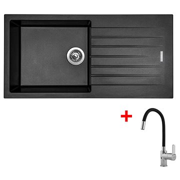 

Sinks Perfecto 1000 Metalblack + Flexia