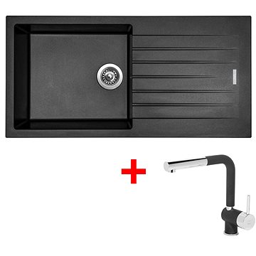 

Sinks Perfecto 1000 Metalblack + Mix 3 P GR