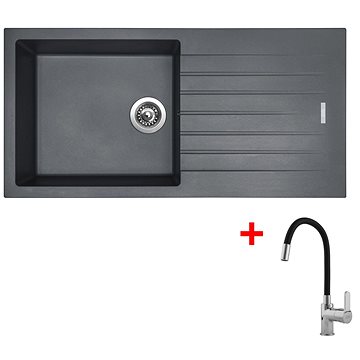 

Sinks Perfecto 1000 Titanium + Flexia