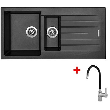 

Sinks Perfecto 1000.1 Metalblack + Flexia