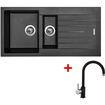 

Sinks Perfecto 1000.1 Metalblack + Vitalia GR