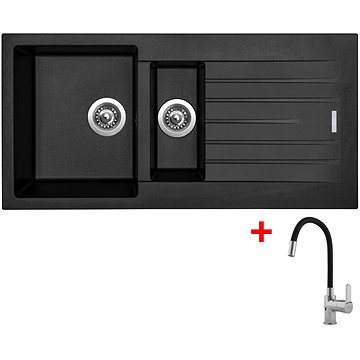 

Sinks Perfecto 1000.1 Pureblack + Flexia