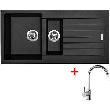 

Sinks Perfecto 1000.1 Pureblack + Vitalia