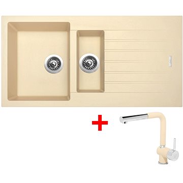 

Sinks Perfecto 1000.1 Sahara + Mix 3 P GR