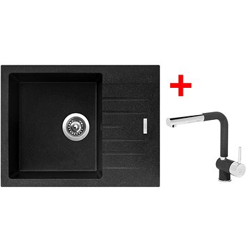 

Sinks Perfecto 650 Granblack + Mix 3 P GR