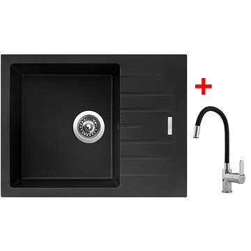 

Sinks Perfecto 650 Metalblack + Flexia