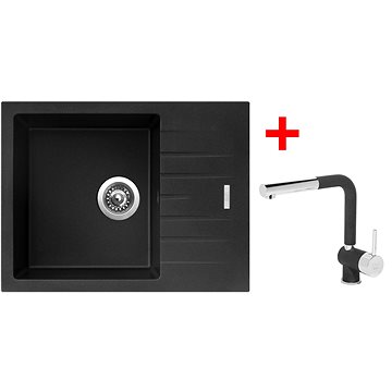 

Sinks Perfecto 650 Metalblack + Mix 3 P GR