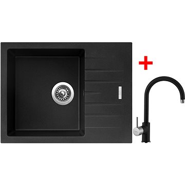 

Sinks Perfecto 650 Metalblack + Vitalia GR