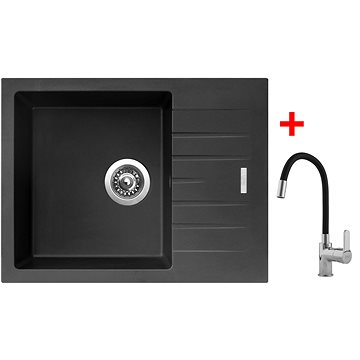 

Sinks Perfecto 650 Pureblack + Flexia