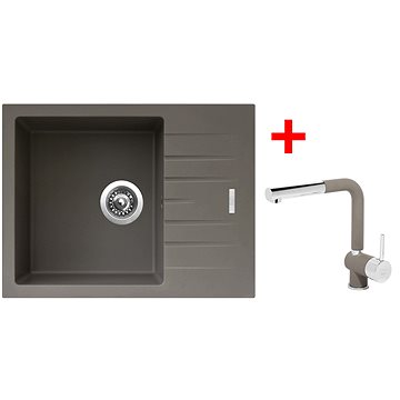 

Sinks Perfecto 650 Truffle + Mix 3 P GR