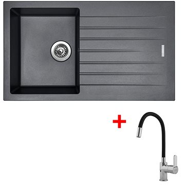 

Sinks Perfecto 860 Titanium + Flexia