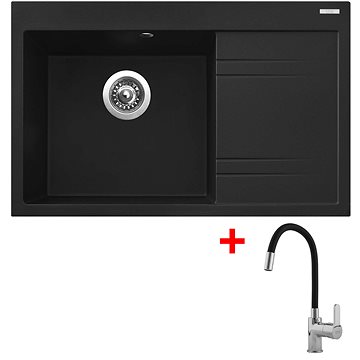 

Sinks Rim 780 L Metalblack + Flexia