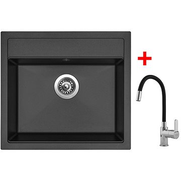 

Sinks Solo 560 Pureblack + Flexia