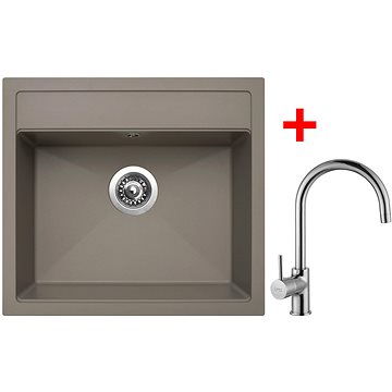 

Sinks Solo 560 Truffle + Vitalia