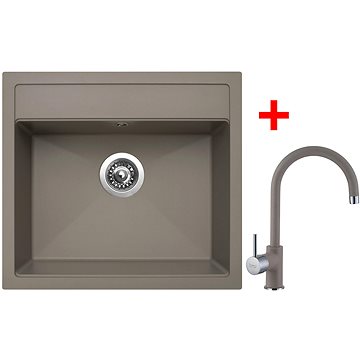 

Sinks Solo 560 Truffle + Vitalia GR