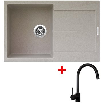 

Sinks Ultima 790 Avena + Vitalia, černá, matná