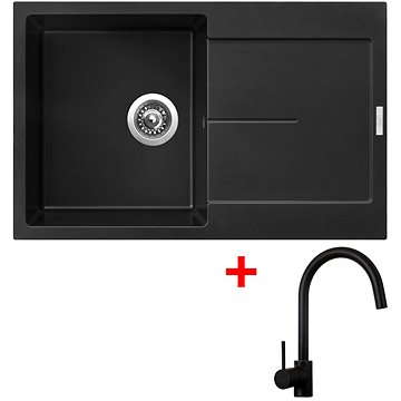

Sinks Ultima 790 Pureblack + Vitalia, černá, matná