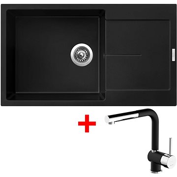 

Sinks Ultima 860 XXL Pureblack + Mix 3 P GR
