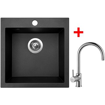

Sinks Viva 455 Metalblack + Vitalia
