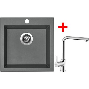 

Sinks Viva 455 Titanium + Elka