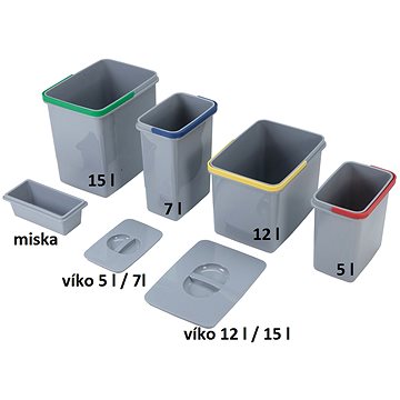 

SINKS samostatný koš 15 l