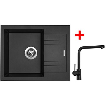 

Sinks LINEA 600 Metalblack + Elka černá matná
