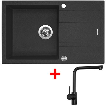 

Sinks LINEA 780 XC Granblack + Elka černá matná
