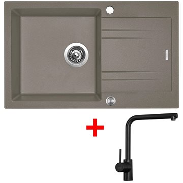 

Sinks LINEA 780 XC Truffle + Elka černá matná