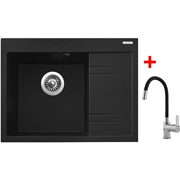 

Sinks RIM 650 L Metalblack + Flexia