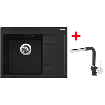 

Sinks RIM 650 L Metalblack + Mix 3 P GR