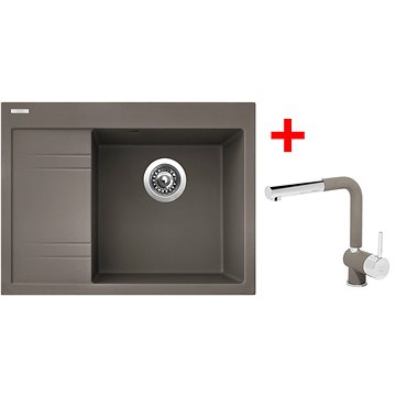 

Sinks RIM 650 P Truffle + Mix 3 P GR