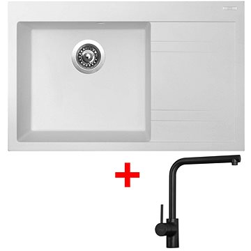 

Sinks RIM 780 L Milk + Elka černá matná