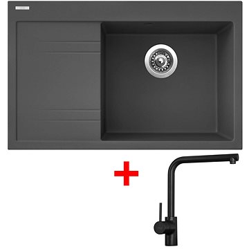 

Sinks RIM 780 P Titanium + Elka černá matná