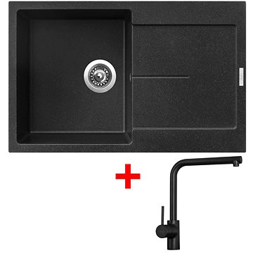 

Sinks ULTIMA 790 Granblack + Elka černá matná
