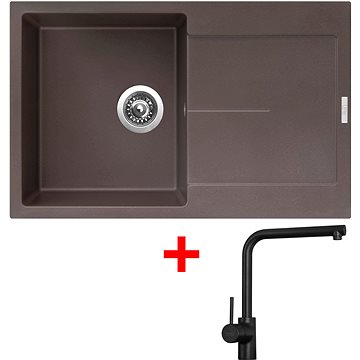 

Sinks ULTIMA 790 Marone + Elka černá matná