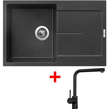 

Sinks ULTIMA 790 Metalblack + Elka černá matná
