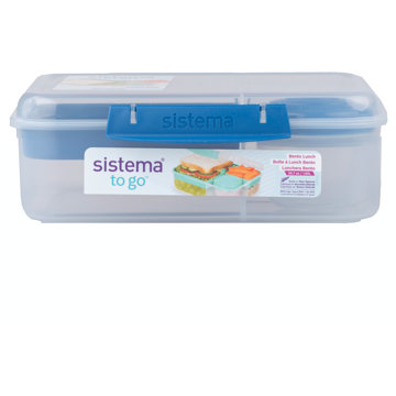 Sistema To Go Krabička 1,65 l 3 komory, kelímek modrá