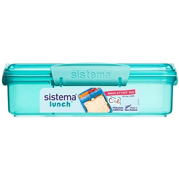 

Sistema Krabička na svačinu s 2 oddělenými přihrádkami 975 ml, zelená